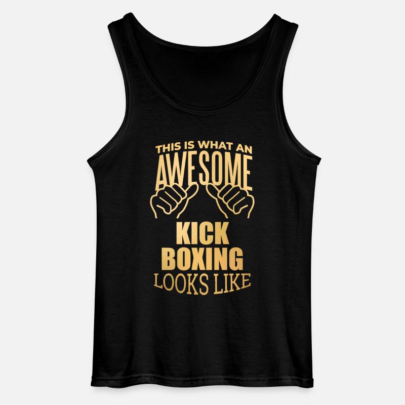 Kickboxer - Gildan Männer Tank Top - Schwarz
