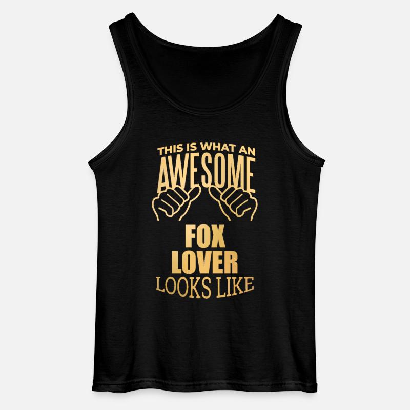Fuchs - Gildan Männer Tank Top - Schwarz