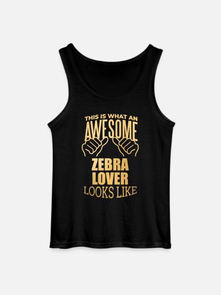 Zebra - Gildan Men’s Tank Top - black
