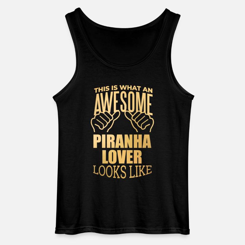Piranha - Gildan Männer Tank Top - Schwarz