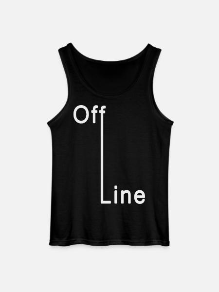 Off Line - Gildan Männer Tank Top - Schwarz