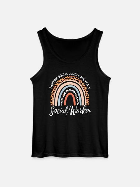 Sozialarbeiter Bekämpfen Täglich Soziale - Gildan Männer Tank Top - Schwarz
