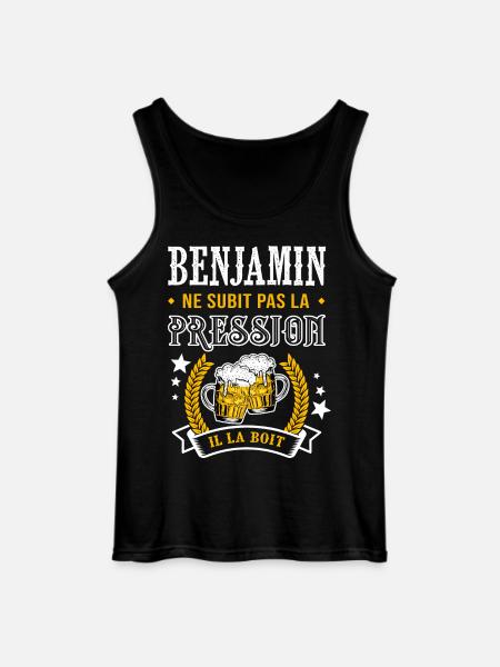 Benjamin bière cadeau benjamin fêtes - Débardeur Gildan Homme - noir