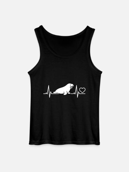 Walross - Gildan Männer Tank Top - Schwarz