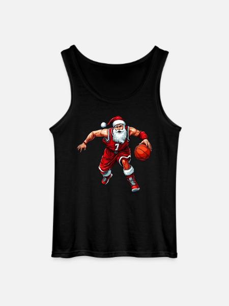 Weihnachten Basketballer - Gildan Männer Tank Top - Schwarz