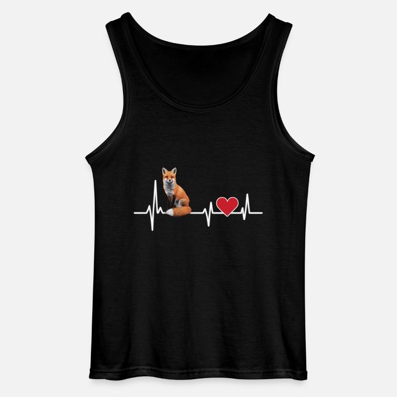 Fuchs - Gildan Männer Tank Top - Schwarz