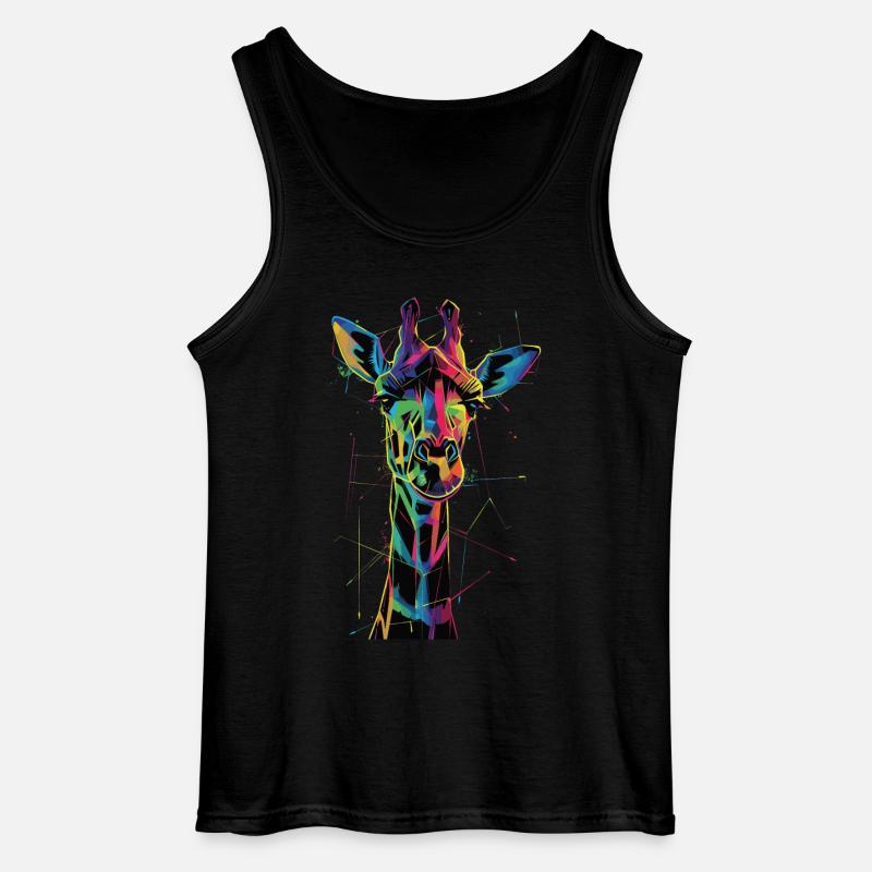 Giraffe - Gildan Männer Tank Top - Schwarz