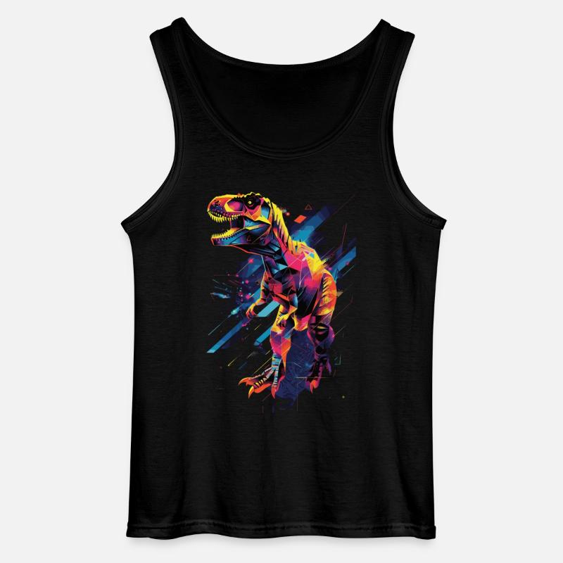 T-Rex - Gildan Männer Tank Top - Schwarz