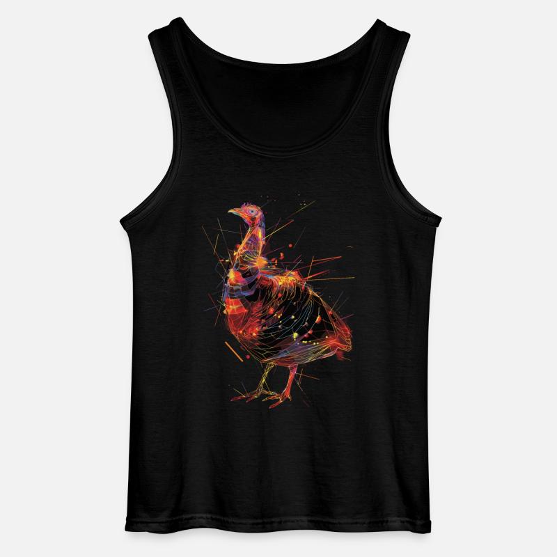 Truthahn - Gildan Männer Tank Top - Schwarz