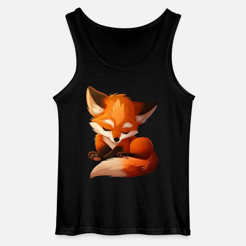 Fuchs - Gildan Männer Tank Top - Schwarz