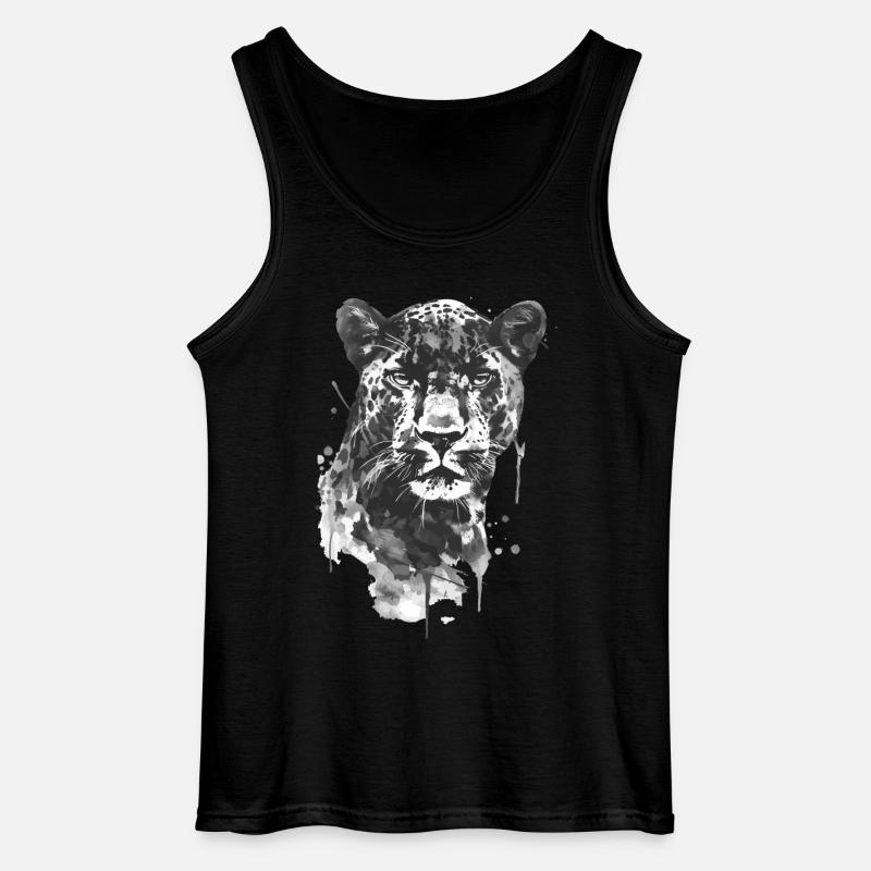 Panther - Gildan Männer Tank Top - Schwarz