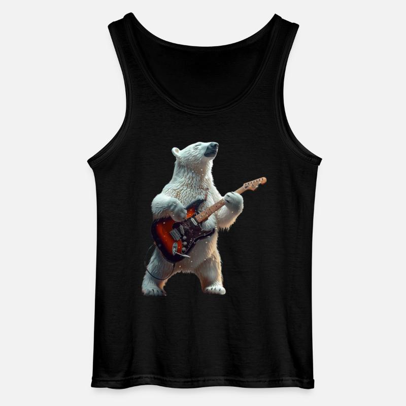 Eisbär - Gildan Männer Tank Top - Schwarz