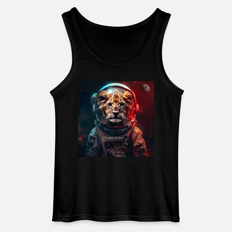 Löwe - Gildan Männer Tank Top - Schwarz