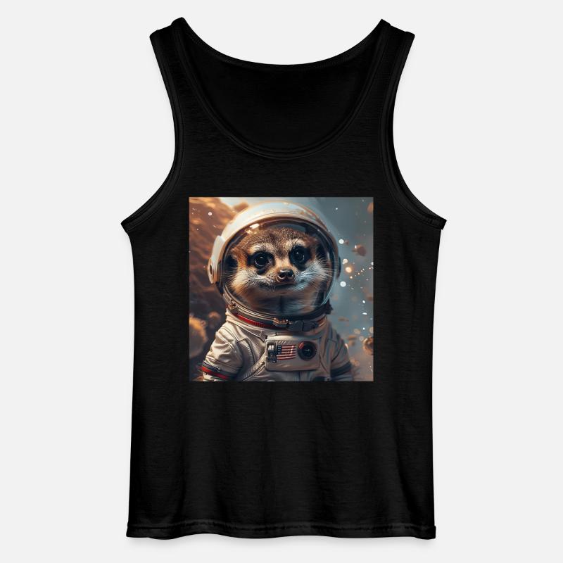 Erdmännchen - Gildan Männer Tank Top - Schwarz