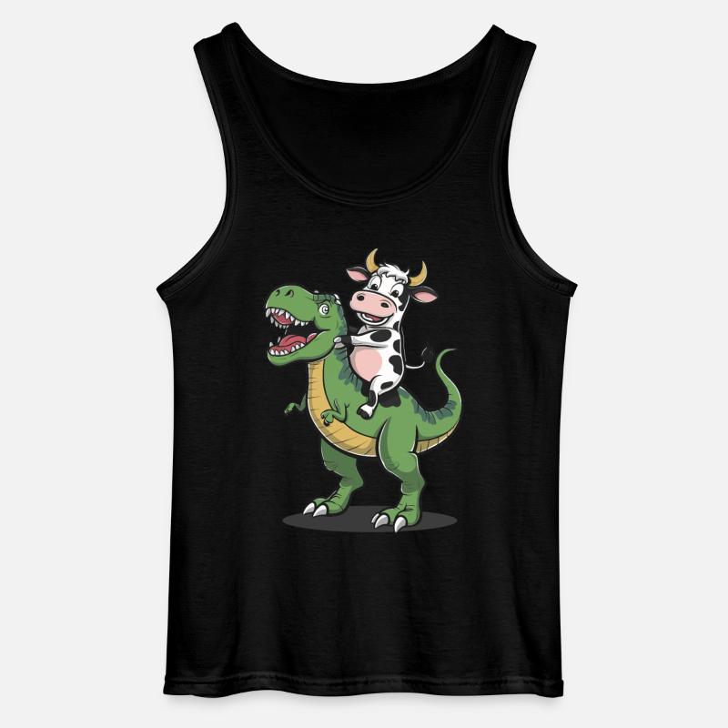Kuh - Gildan Männer Tank Top - Schwarz
