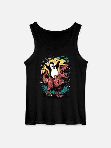 Penguin - Gildan Men’s Tank Top - black