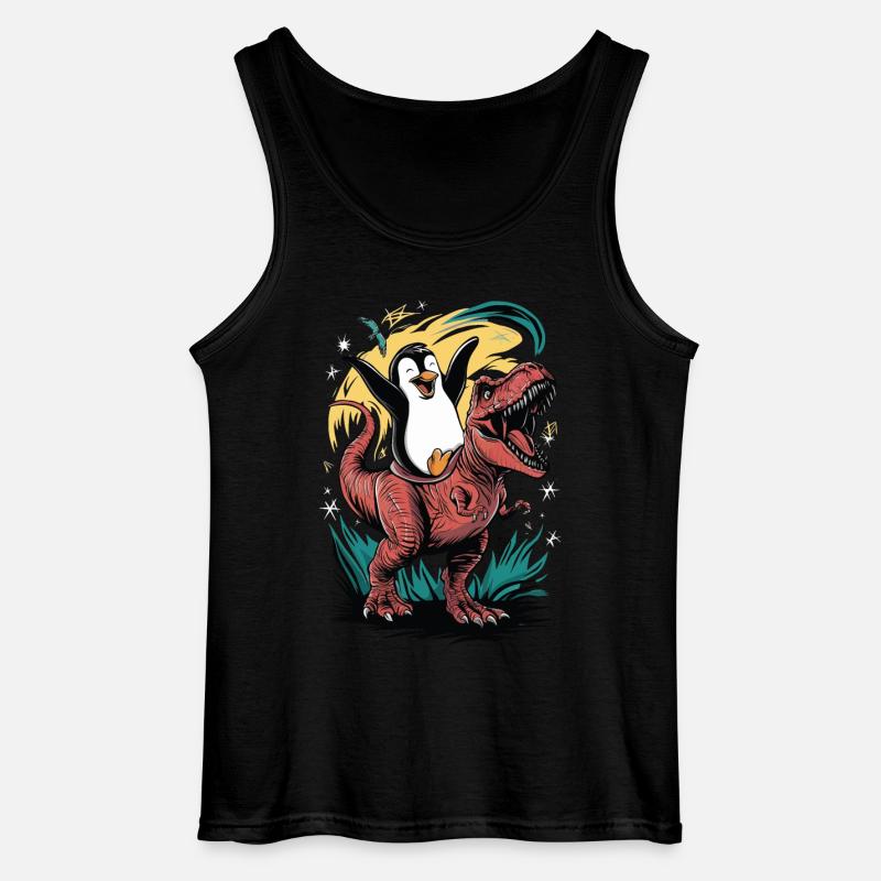Pinguin - Gildan Männer Tank Top - Schwarz