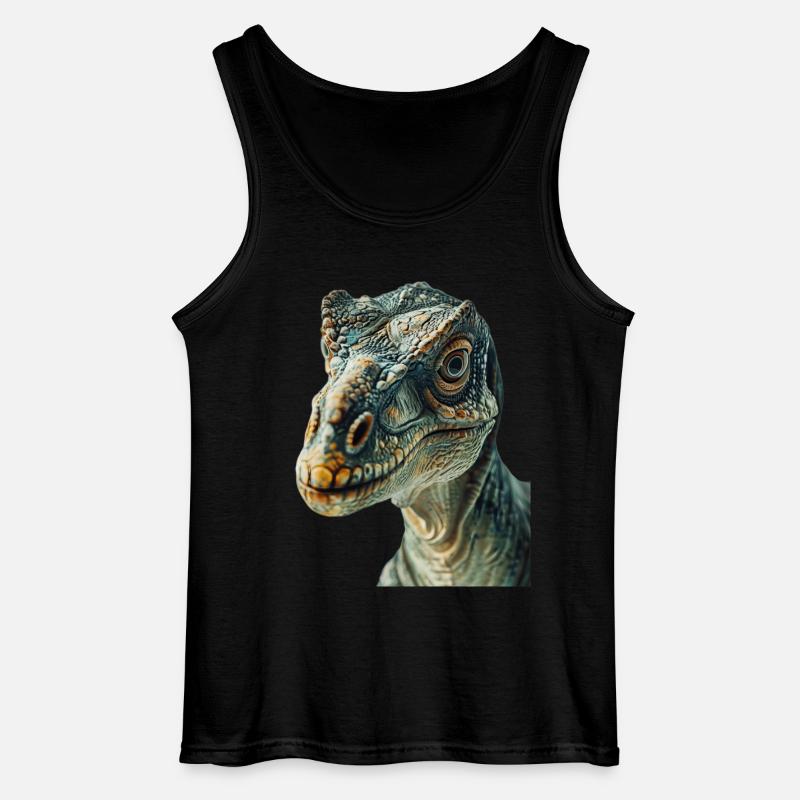 Dinosaurier - Gildan Männer Tank Top - Schwarz