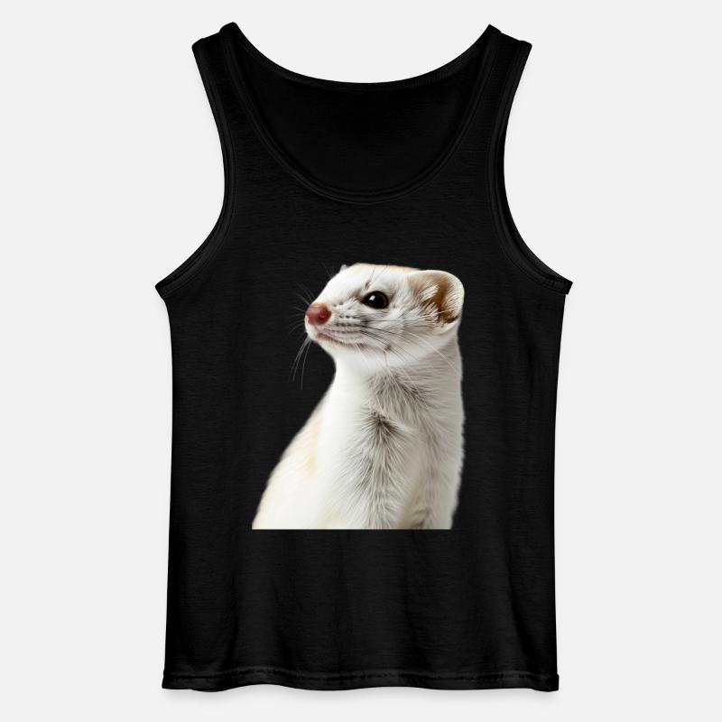 Hermelin - Gildan Männer Tank Top - Schwarz