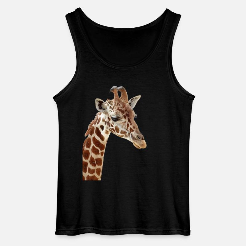 Giraffe - Gildan Männer Tank Top - Schwarz