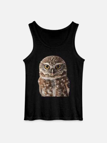 Eule - Gildan Männer Tank Top - Schwarz