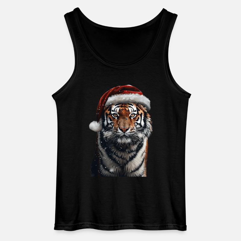 Tiger - Gildan Männer Tank Top - Schwarz
