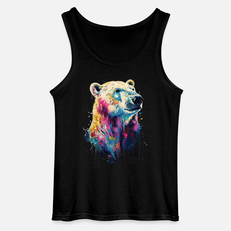 Eisbär - Gildan Männer Tank Top - Schwarz