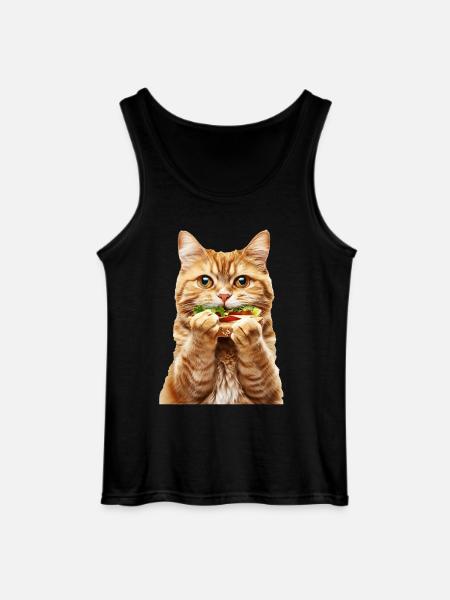 Katze - Gildan Männer Tank Top - Schwarz