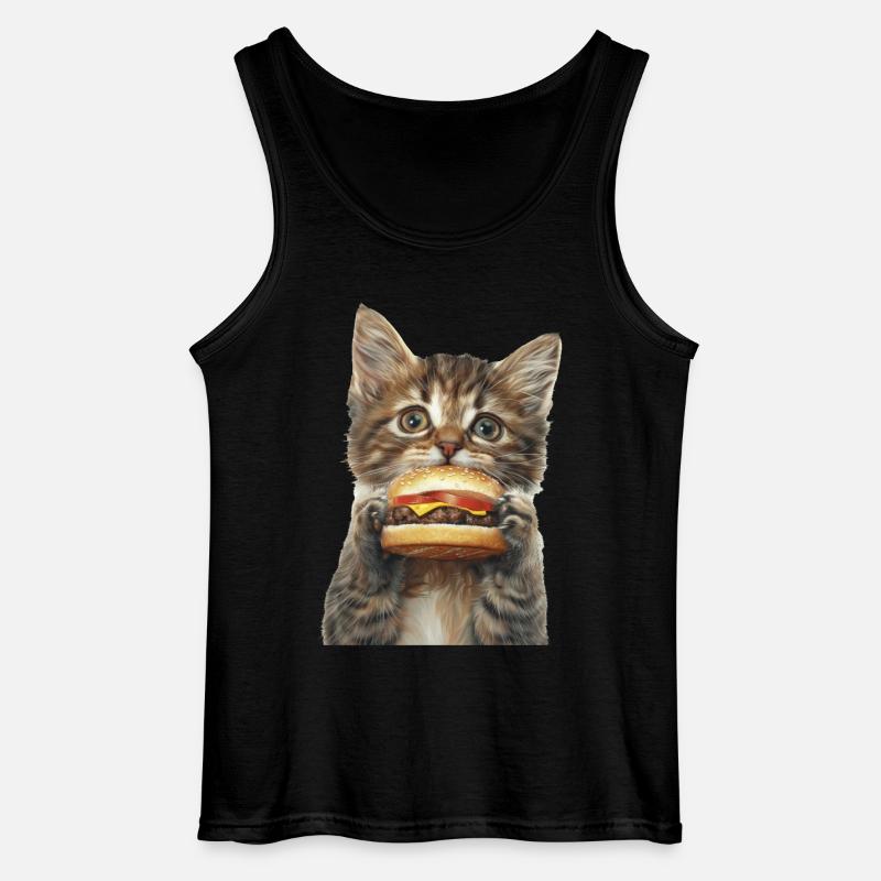 Katze - Gildan Männer Tank Top - Schwarz