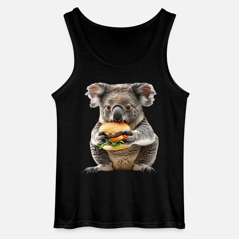 Koala - Gildan Männer Tank Top - Schwarz