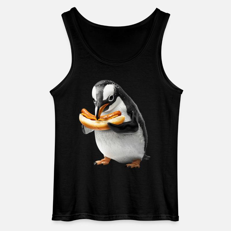 Pinguin - Gildan Männer Tank Top - Schwarz