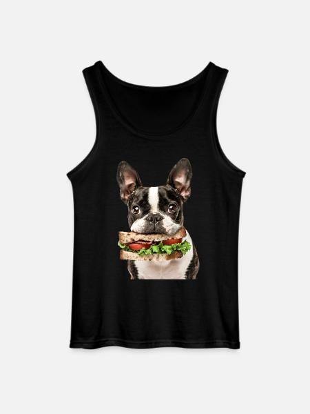 Boston Terrier - Gildan Men’s Tank Top - black