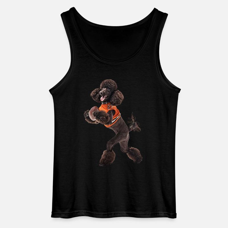 Pudel - Gildan Männer Tank Top - Schwarz