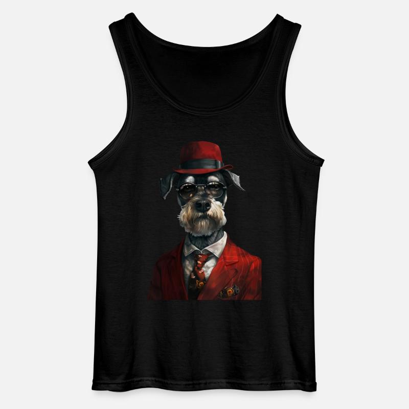 Schnauzer - Gildan Männer Tank Top - Schwarz