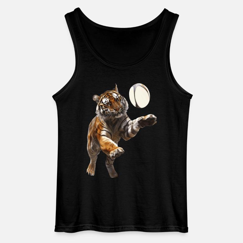 Tiger - Gildan Männer Tank Top - Schwarz