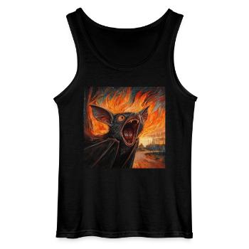 Schläger - Gildan Männer Tank Top - Schwarz - Vorne - AI Model Male 185 dark (185cm)