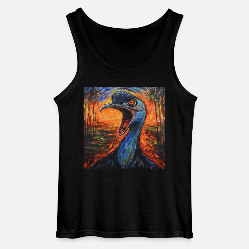 Kasuar - Gildan Männer Tank Top - Schwarz