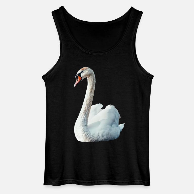 Schwan - Gildan Männer Tank Top - Schwarz