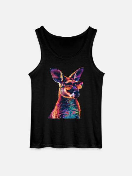 Wallaby - Gildan Männer Tank Top - Schwarz