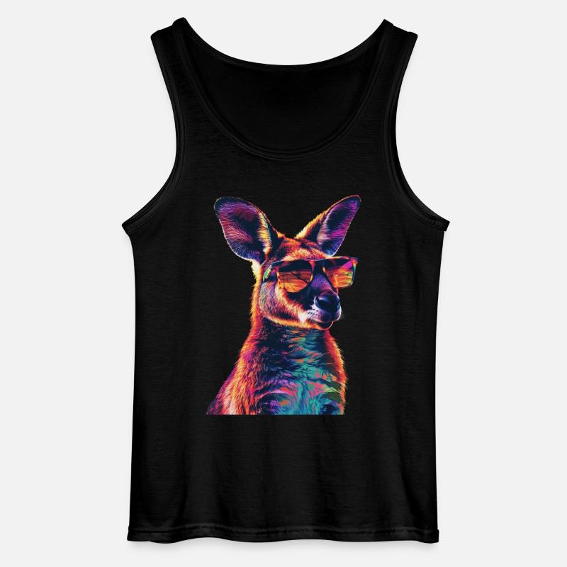 Wallaby - Gildan Männer Tank Top - Schwarz