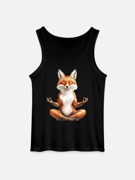 Fuchs - Gildan Männer Tank Top - Schwarz