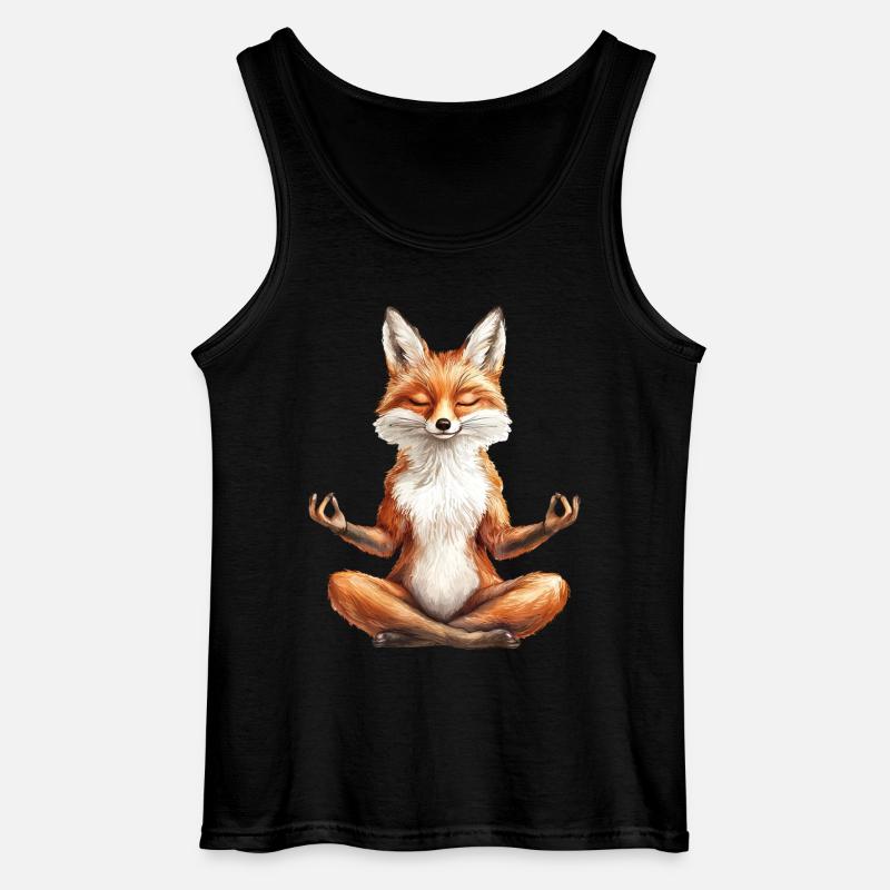 Fuchs - Gildan Männer Tank Top - Schwarz