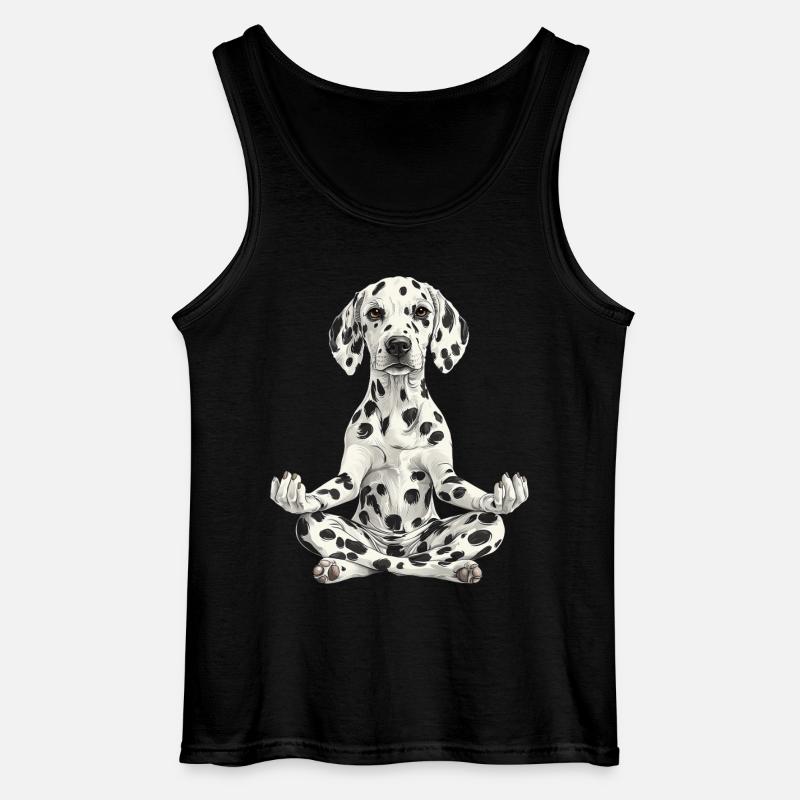 Dalmatiner - Gildan Männer Tank Top - Schwarz