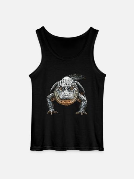 Alligator - Gildan Männer Tank Top - Schwarz