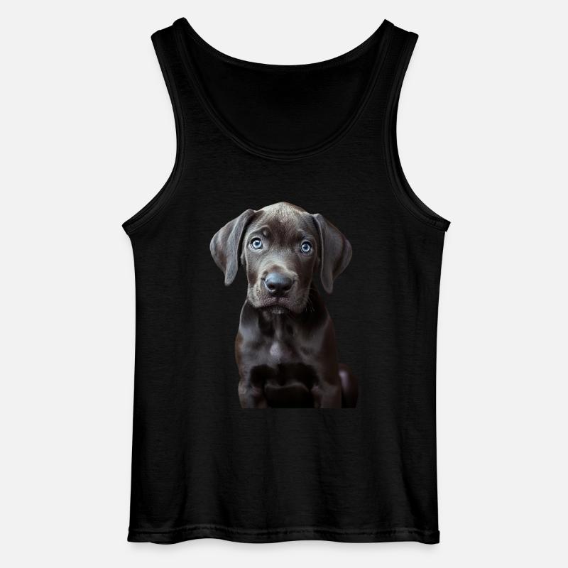 Deutsche Dogge - Gildan Männer Tank Top - Schwarz