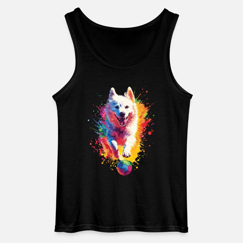 Samojede - Gildan Männer Tank Top - Schwarz