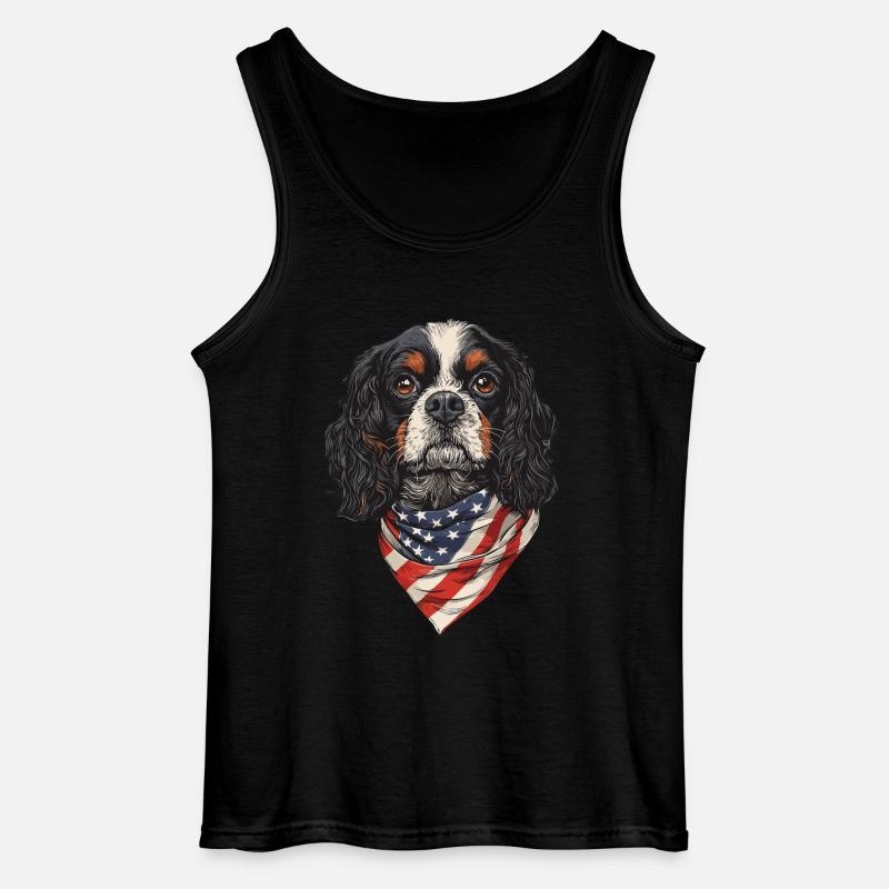 Cavalier King Charles - Gildan Männer Tank Top - Schwarz