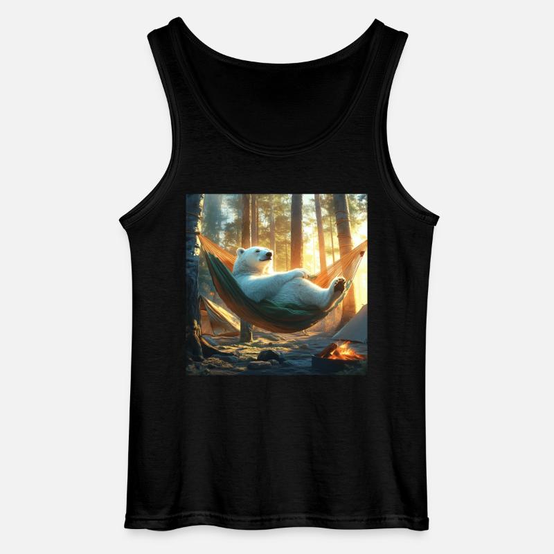 Eisbär - Gildan Männer Tank Top - Schwarz