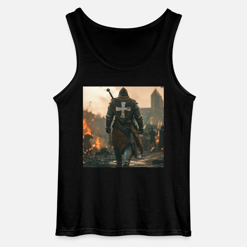 Soldat Krieger - Gildan Männer Tank Top - Schwarz