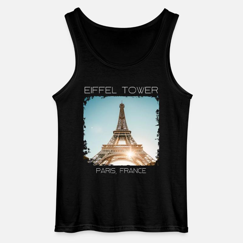 Eiffelturm - Gildan Männer Tank Top - Schwarz
